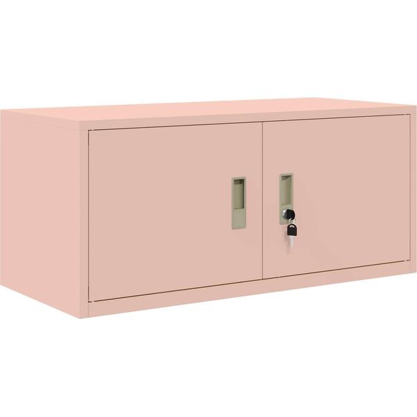 Vidaxl Armadio Contenitore Rosa 90 X 40 X 40 Cm Acciaio Laminato A Freddo-image