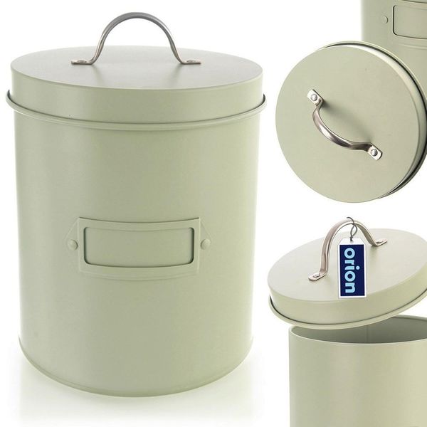 Orion Contenitore Di Stoccaggio Scatola Di Stoccaggio Stagno Metallo Secchio Verde Greenish 3,3 L-image