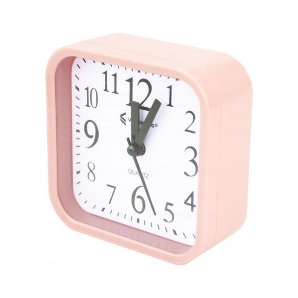 Sveglia Minimalista Quadrata In Piedi Da 9,5 Cm Con Funzione Di Allarme, 4 Colori, Cifre Grandi-image