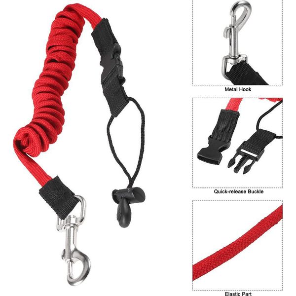 Filo Elastico Per Pagaia, Kayak, Canoa, Sicurezza, Canna Da Pesca, Barche A Remi, Cordino A Spirale, Cordone, Corda Per Legatura-image