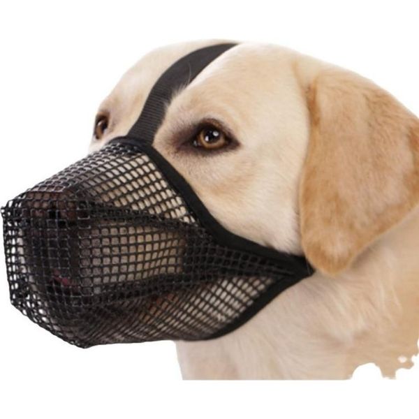 Inf Museruola Regolabile In Nylon Per Cani: Anti-Morso, Leccamento E Traspirante L-image