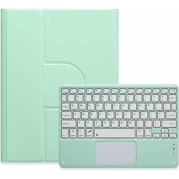 Inf Custodia Tastiera Bluetooth Verde Menta Con Touchpad Per Ipad Pro 11""-image