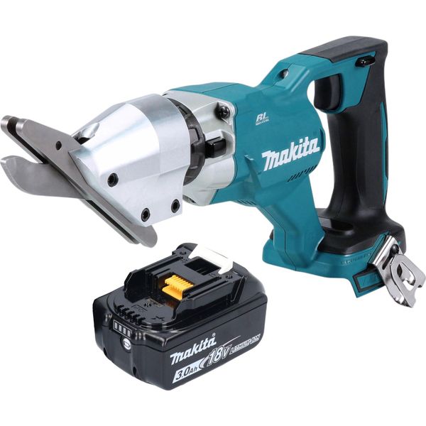Makita Djs 800 F1 Cesoie Per Fibrocemento A Batteria 18 V Brushless + 1X Batteria 3,0 Ah - Senza Caricabatteria-image
