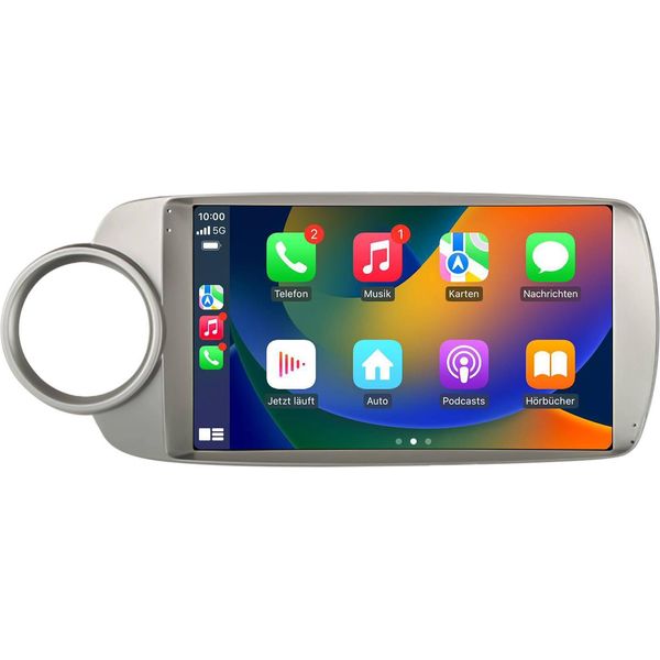 Autoradio Android Da 9 Pollici Con 64 Gb Per Toyota Yaris 2012-2017 Carplay Android Auto Navigatore Bluetooth Dab+ Telecamera Posteriore-image
