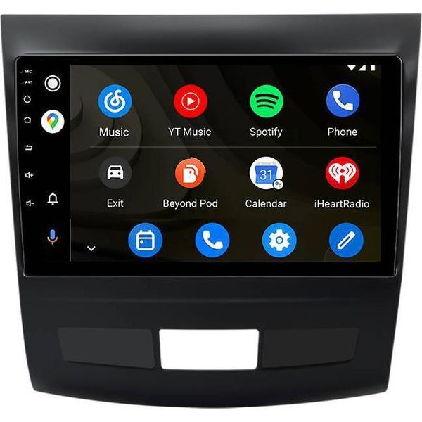 Autoradio Android Da 9 Pollici 128 Gb Per Mitsubishi Outlander Citroen C-Crosser Peugeot 4007 Carplay Android Auto Navi Bluetooth Dab+ Telecamera Posteriore-image