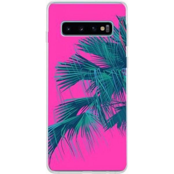 Bigben Connected, Cover Per Samsung Galaxy S10 Hard Jungle, Rosso Fucsia-image