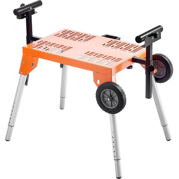 Supporto Per Troncatrice Con Piano D'appoggio Capacità Di Carico 150 Kg Regolabile Rollabile-image