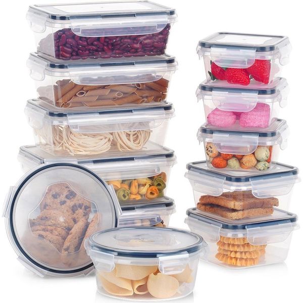 12 Contenitori Ermetici Per Alimenti Da Cucina Con Set Di Contenitori Sigillati-image