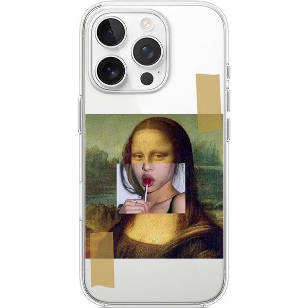 Custodia Trasparente In Silicone Per Iphone 16 Pro Con Monna Lisa-image