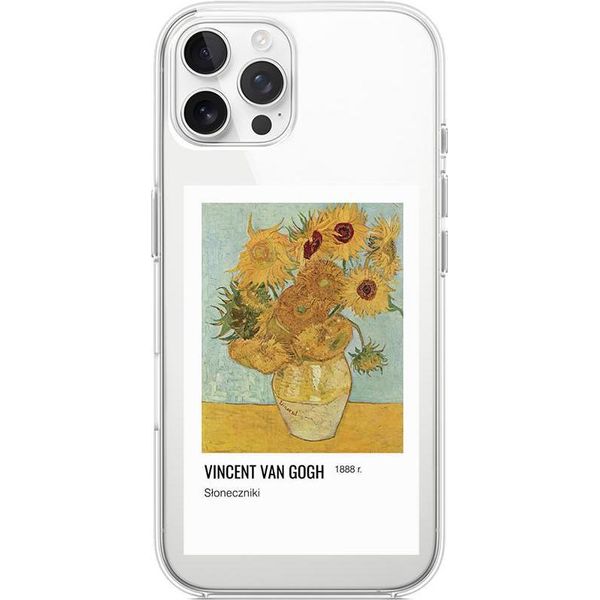 Custodia Per Iphone 12 Pro, Trasparente, Silicone Flessibile, Girasoli Di Van Gogh-image