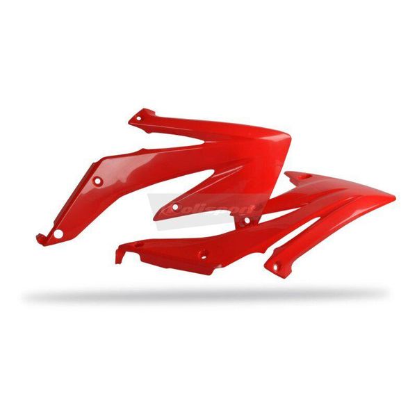 Polisport Honda Crf450R 05-08 Calotte Radiatore Rosso Rosso Taglia Unica-image