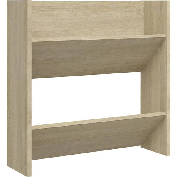 Vidaxl Scarpiera A Muro Rovere Sonoma 60X18X60 Cm Materiale Legno-image
