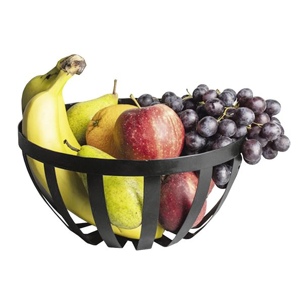 Gusta Cestino Per Pane/Frutta ø25,2X12Cm Nero, Nero-image