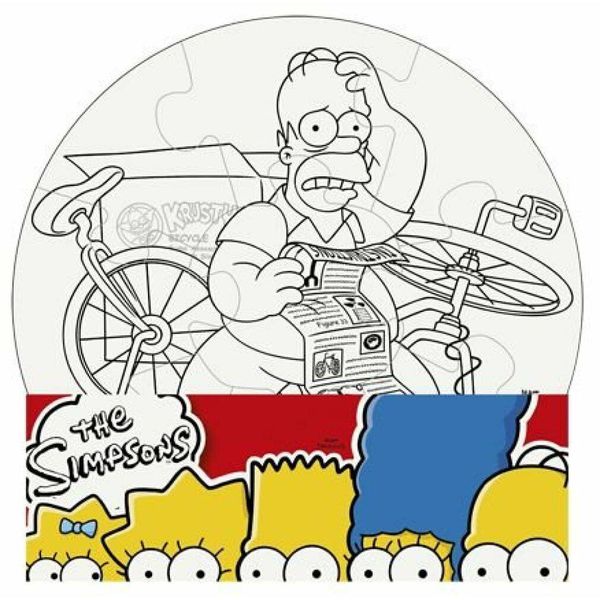 Efko Dipingi Il Tuo Puzzle I Simpson - Cerchio 9 Pezzi-image