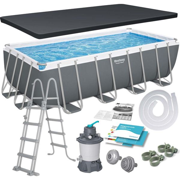 Bestway 56671N 488 X 244 X 122 Cm 11In1 Telaio Giardino Piscina-image