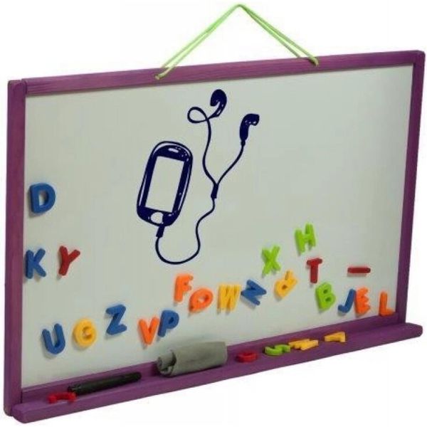 Aga4Kids Lavagna Da Parete Per Bambini A Doppia Faccia TWF2-image