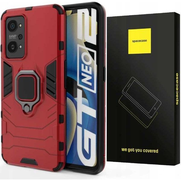 Custodia Spacecase X-Ring Per Realme Gt Neo 2 / 3T Rosso-image