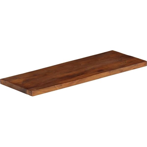 Vidaxl Piano Da Tavolo 80X20X2,5 Cm Rettangolare In Legno Massiccio Antico-image