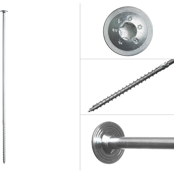 Viti A Testa Bombata Torx 8 X 380 Mm Zincate - Confezione Da 50 Pezzi-image