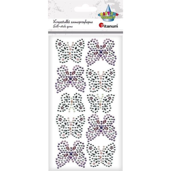 Cristalli Autoadesivi Farfalle 10 Pezzi-image