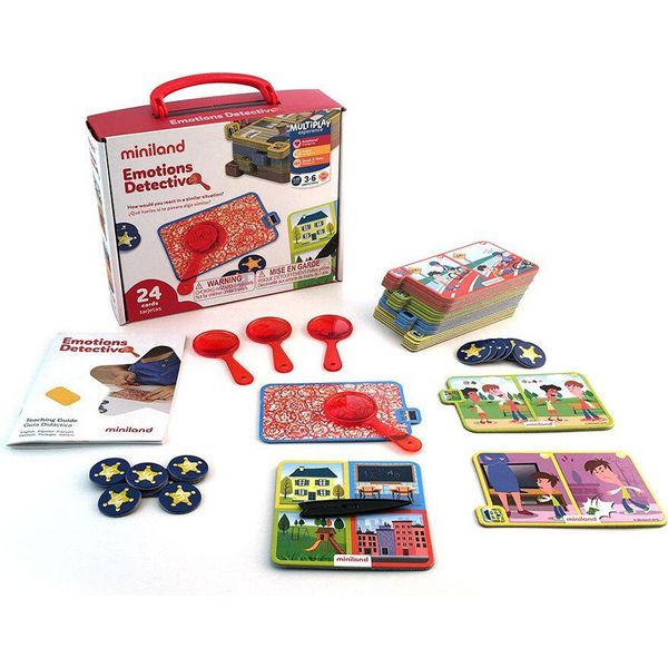 Miniland Emotions Detective Toy Multicolore Multicolore Taglia Unica-image