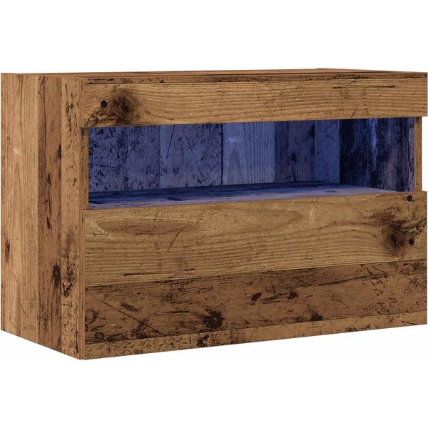 Vidaxl Mobile Tv A Parete In Legno Di Recupero 60 X 30 X 40 Cm Materiale A Base Di Legno-image