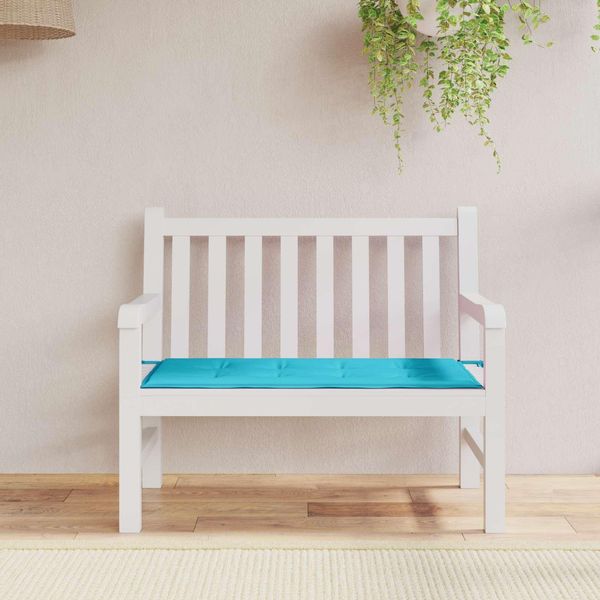 Vidaxl Cuscino Da Panca Uni Turchese 120 X 50 X 3 Cm Tessuto Oxford-image