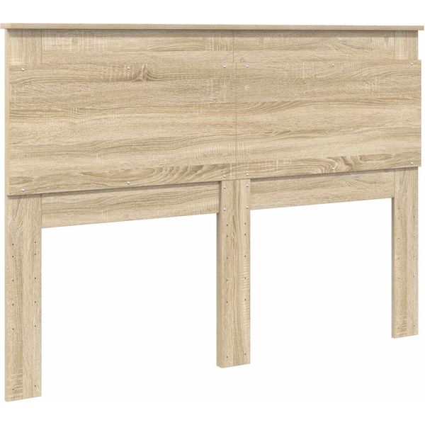 Vidaxl Testiera Con Testata In Rovere Sonoma 160 Cm Materiale A Base Di Legno-image
