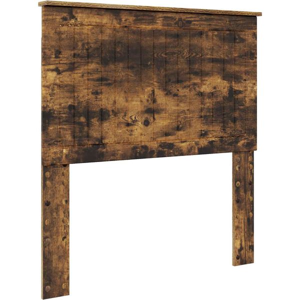 Vidaxl Testiera Con Testata In Rovere Fumé 90 Cm Materiale A Base Di Legno-image