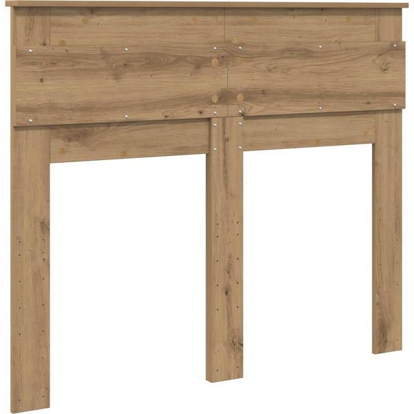 Vidaxl Testiera Con Testiera In Rovere Artisan 135 Cm Materiale A Base Di Legno-image