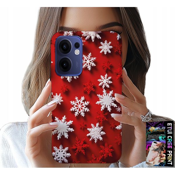 Custodia Per Oppo Find X5 Lite - Fiocchi Di Neve, Neve, Stelle, Natale-image
