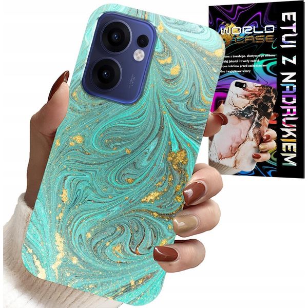 Custodia Per Oppo Find X5 Lite - Motivi Marmorizzati + Vetro Temperato-image