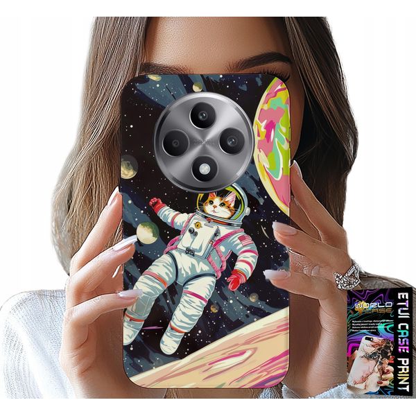 Custodia Per Oppo Reno12 F / 12Fs 5G - Gatto Astronauta Gatto Cosmo Custodia Case-image