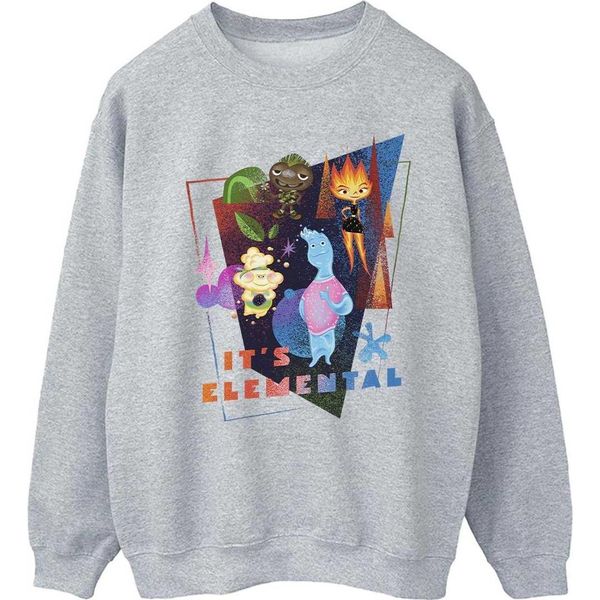 Elemental - Felpa Da Uomo "It's Elemental"" BI55576 (L) (Grigio Sportivo)"-image