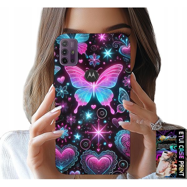 Custodia Per Motorola Moto G10 / G30 - Farfalla Colorata Cuore Modelli Alla Moda Custodia-image
