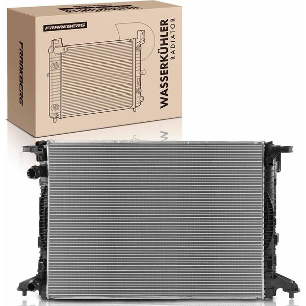 Frankberg 1X Radiatore Acqua Radiatore Motore Per Vw Touareg Audi A4 8W A5 F5 A6 A7 Q5-image