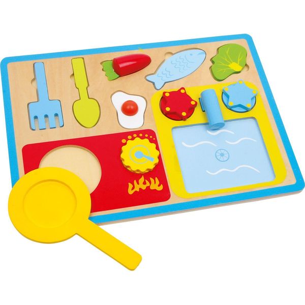 Set Da Colazione Con Puzzle In Legno, Assemblare La Colazione-image