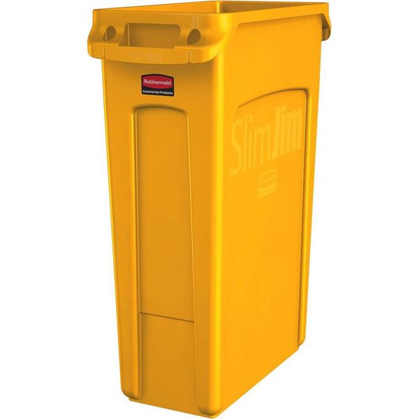 Rubbermaid 1956188 Cestino Rubbermaid Slim Jim Con Canali Di Ventilazione-image