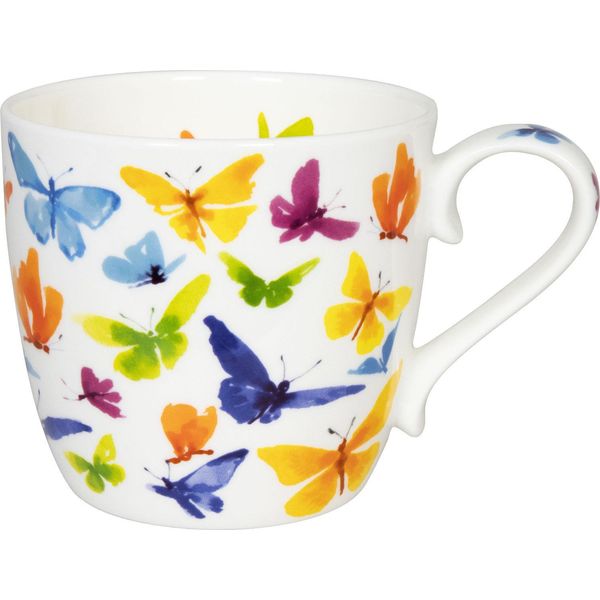 KÖNitz 1120572705 Mug Butterfly 450 Ml Porcellana Bone China / Farfalle Colorate-image