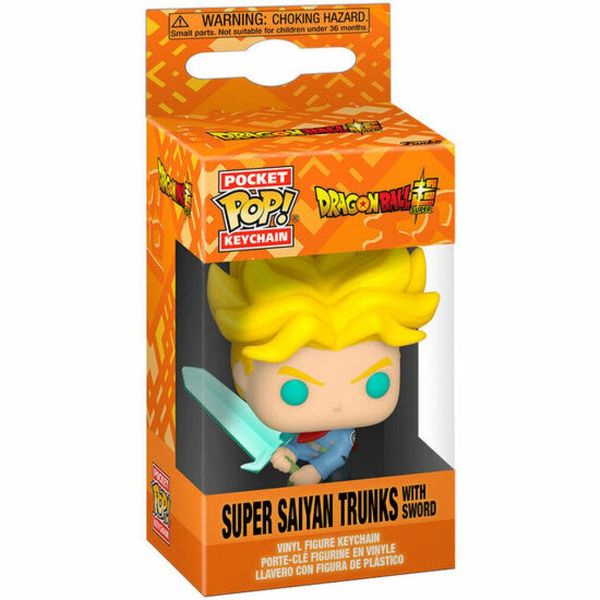 Funko Pocket Pop! Keychain Dragon Ball Super Saiyan Trunks Z Mieczem-image