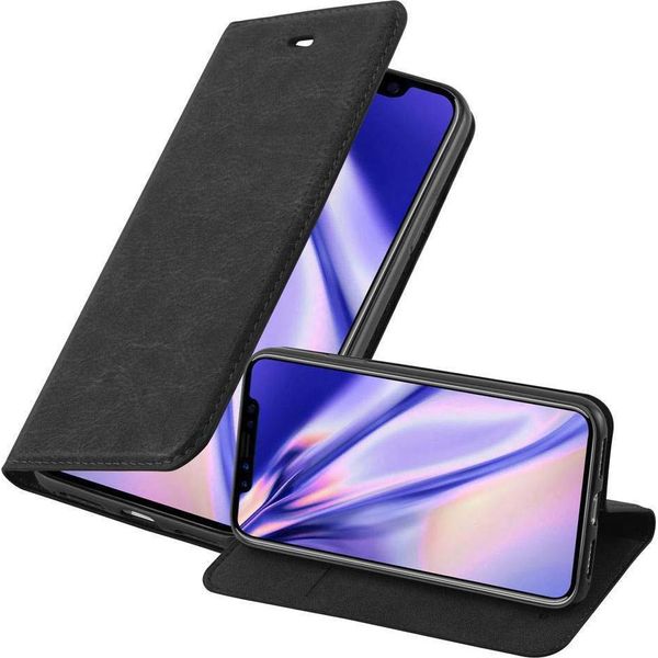Cadorabo Custodia Per Apple Iphone Xs Max Custodia Protettiva In Nero Custodia Per Cellulare Cover Chiusura Magnetica-image