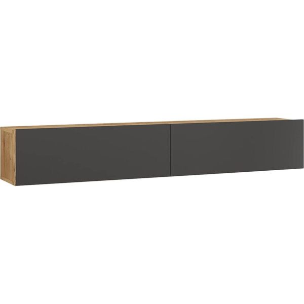 Mobile Tv Lapinlahti 180X31,5X29,5 Cm Color Legno E Antracite-image