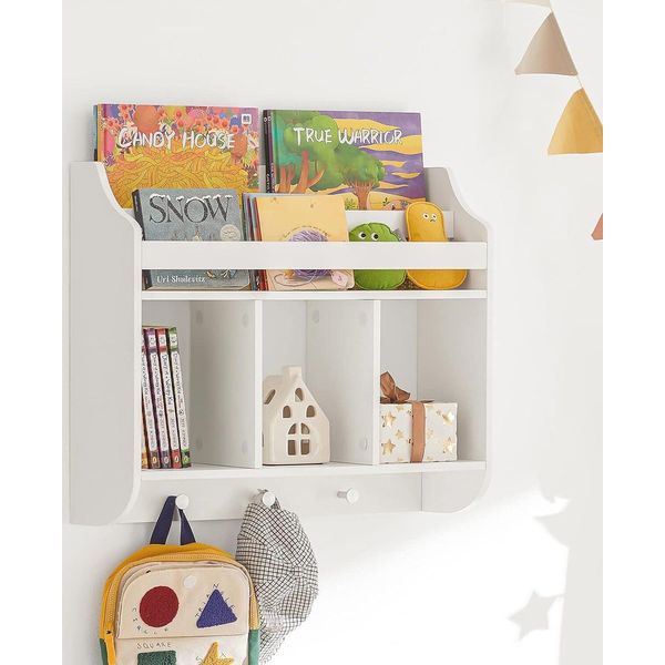 Sobuy Libreria Per Bambini A Parete - Libreria - Libreria Bambino - Camera Dei Bambini - Armadio Per La Camera Dei Bambini - Scaffale Per La Camera Dei Bambini - 60-image