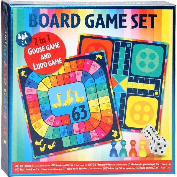 Set Di Giochi Da Tavolo Brandless Wins 2In1 Gooseboard E Ludo-image