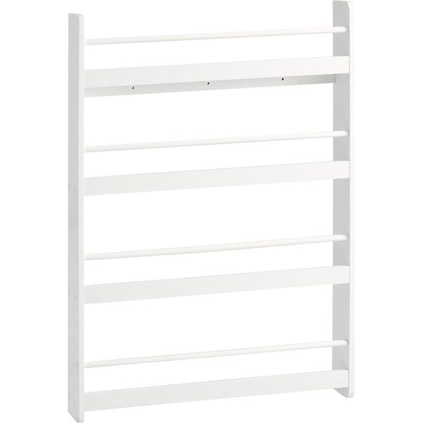 Sobuy Libreria Per Bambini Scaffale Da Parete Scaffale Da Parete Con 4 Scomparti Per Libri - Bianco-image