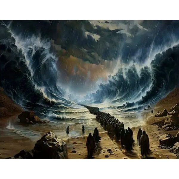Norimpex Quadro Diamantato Il Passaggio Di Mosè Attraverso Il Mare 30X40Cm-image