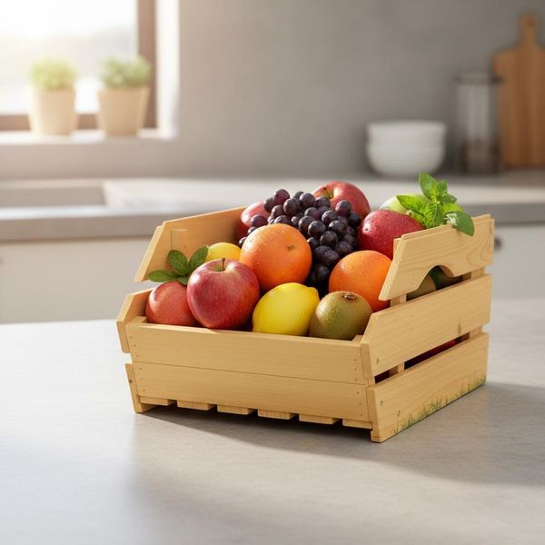 Cassa Per Frutta Mucola Con Maniglie Cassa Per Provviste Casse Di Legno Casse Per Vino Cassa Per Patate In Legno-image