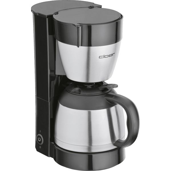 Macchina Da Caffè Cloer 5009 8 Tazze 800Watt Con Caraffa In Acciaio Inox Nero-image