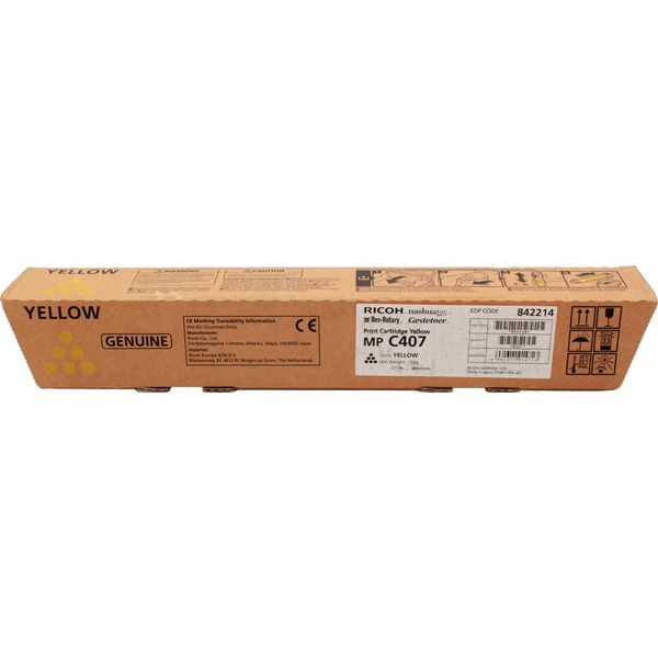 Ricoh Mp C407 - Giallo - Originale - Cartuccia Toner-image