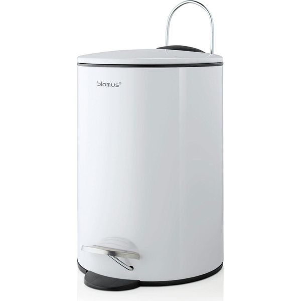Blomus Bidone A Pedale In Acciaio Inox Tubo Bidone Per Rifiuti 3 Litri Bianco 68945-image